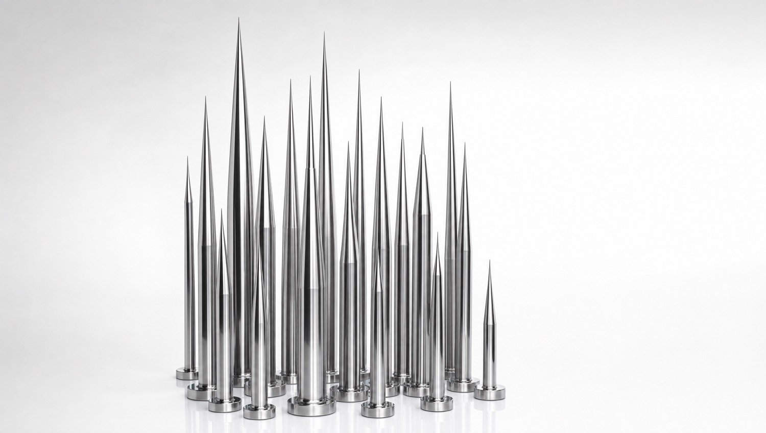 Array of precision pins